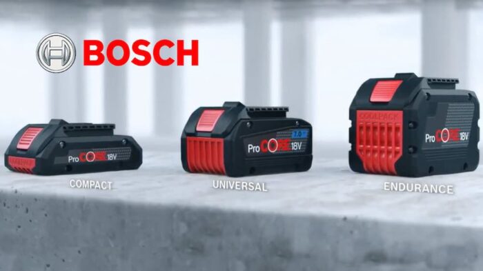 3 types de batteries Bosch 18V Pro Core pour scie circulaire 18V